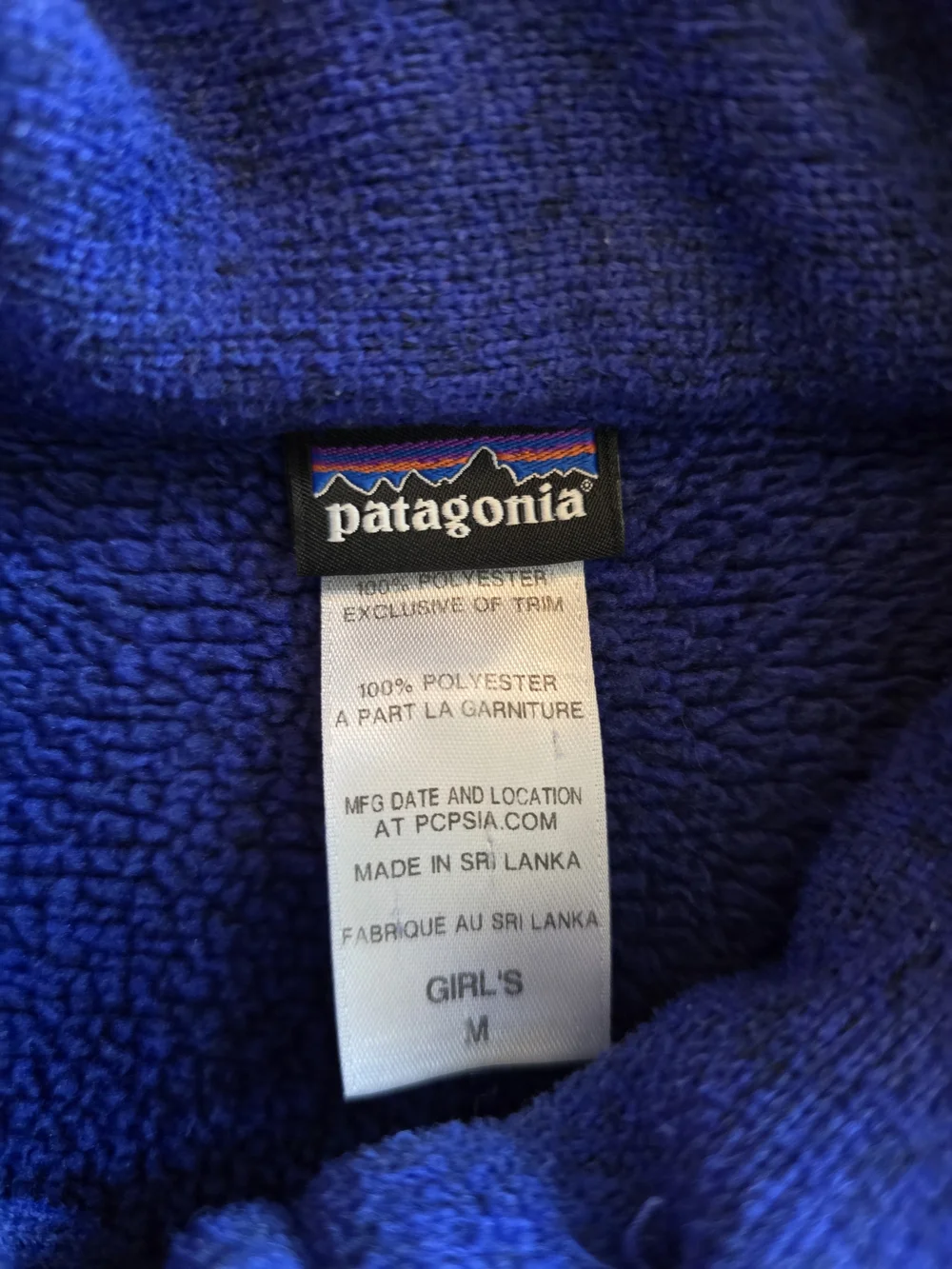 Patagonia Royal Blue Kids Pea Coat